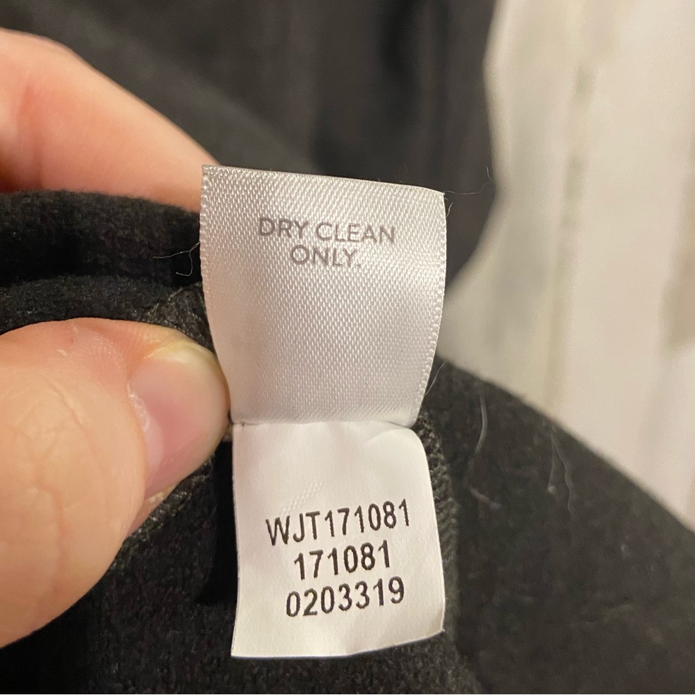 Pure J.Jill Grey Pea Coat Asymmetrical Wrap Coat XL - Picture 10 of 10